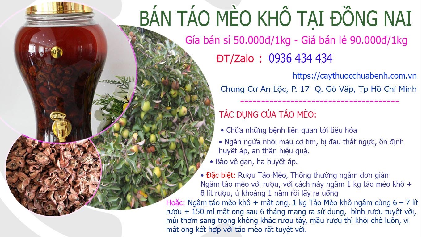 Bán Táo Mèo khô ngâm rượu uy tín tại Đồng Nai giá từ 50k