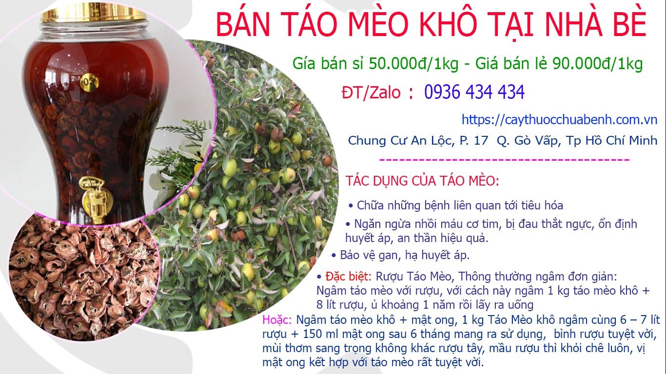 Bán Táo Mèo khô ngâm rượu uy tín tại Nhà Bè giá từ 50k