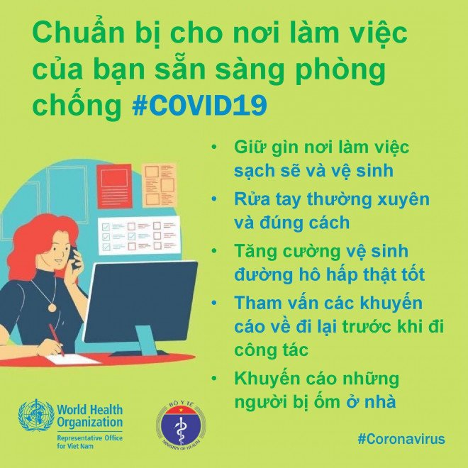 Những điều cần làm để bảo đảm phòng chống Covid-19 ở nơi làm việc