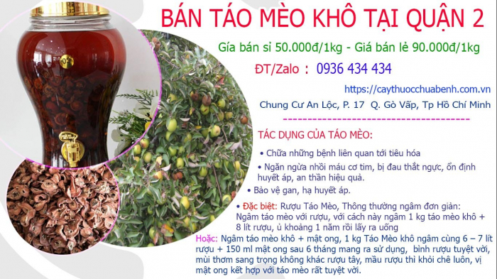 Mua bán Táo Mèo khô Yên Bái ngâm rượu giá từ 50.000đ/kg uy tín tại Quận 2
